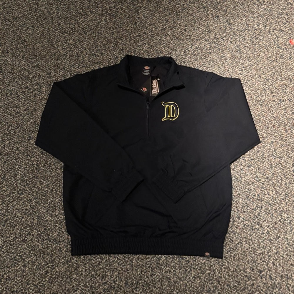 Y2K Navy Dickies quarter-zip windbreaker